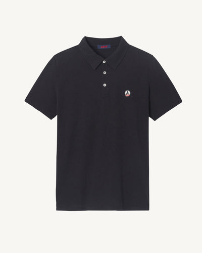 Polo en coton biologique Noir Lavan