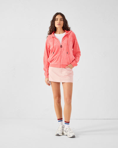 Veste zipée éponge Corail Anemone